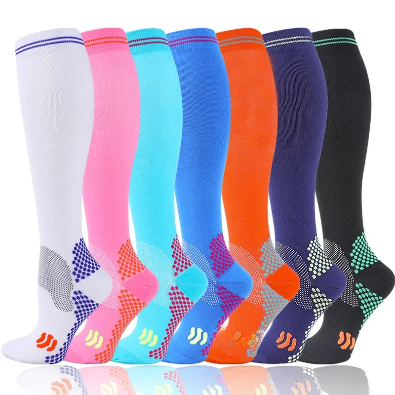 AliExpress ORLVS Men's Compression Socks Sport Soccer Non-slip Varicose Vein Fatigue Relief Leg Outdoor Cycling