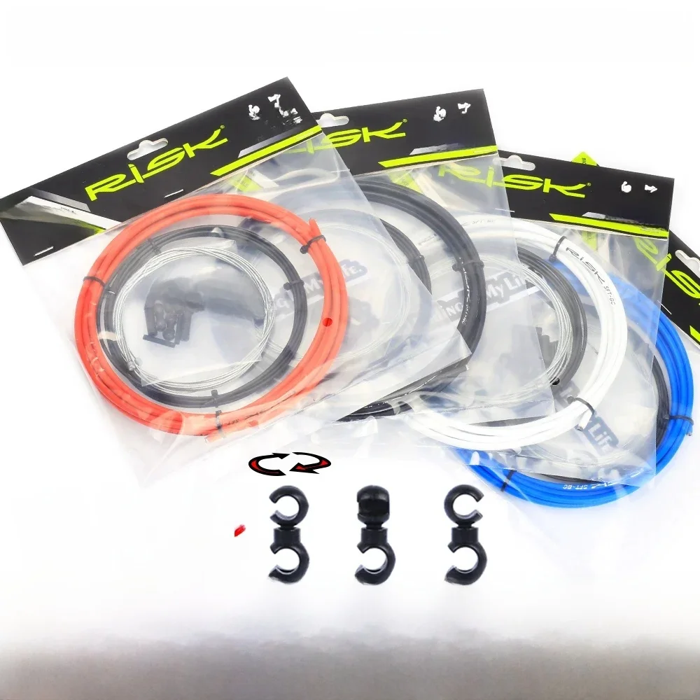 AliExpress NONE Risk Bicycle Shift Gear Derailleur/Brake kits Wire Tube Line Hose Basic Brake/Shift Cable&Housing Group Sets For MTB Bike Road