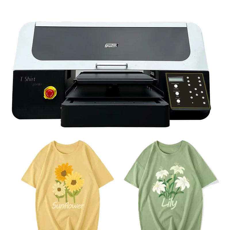 Dual Head A3 Flatbed Dtg Printer Xp600 I1600 I3200 40*60Cm Garment Tshirt Printing Machine