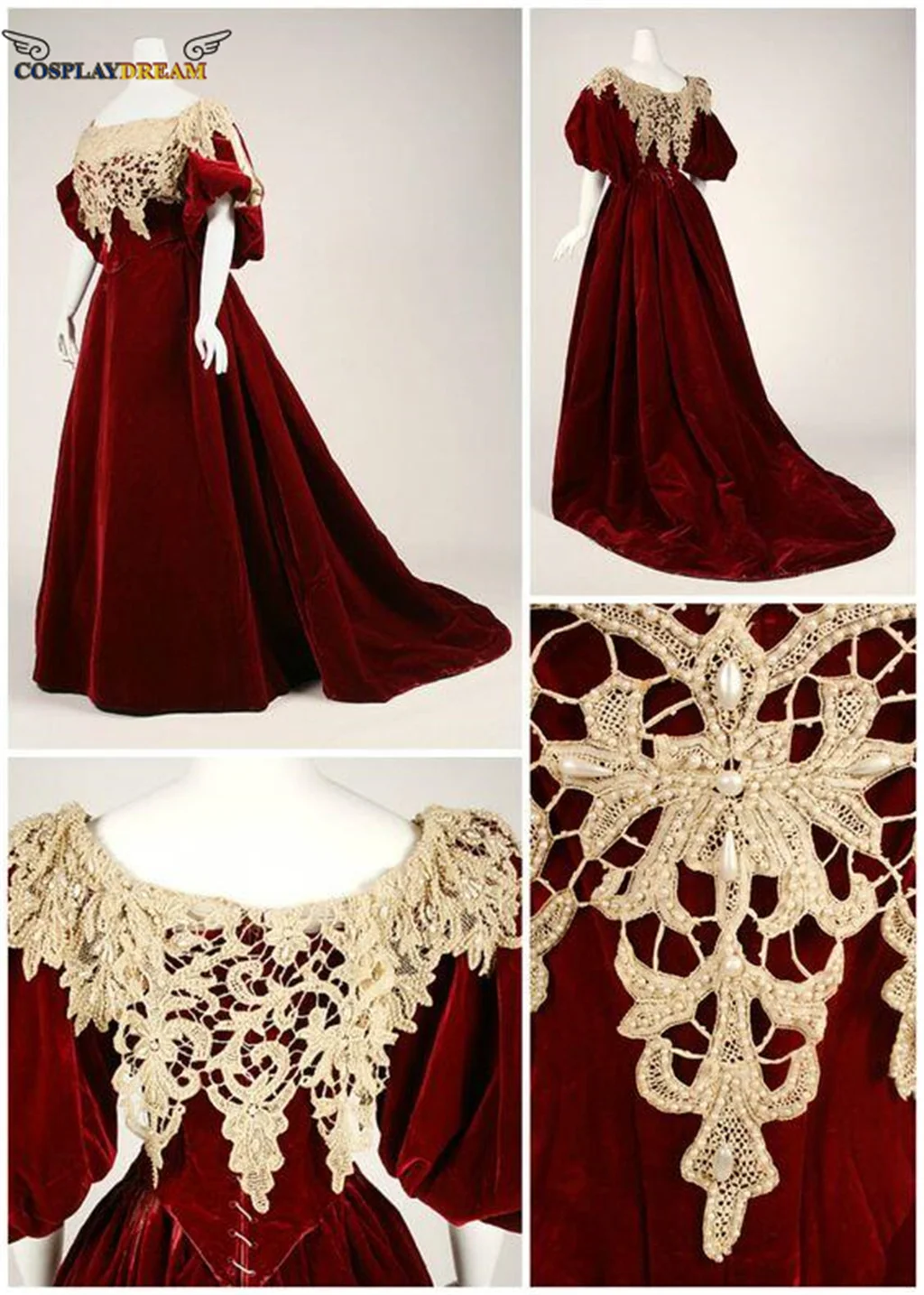 Anne Boleyn Red Queen Dress red evening gown Victorian Gothic Civil War Southern Belle Ball Gown Halloween dresses for women