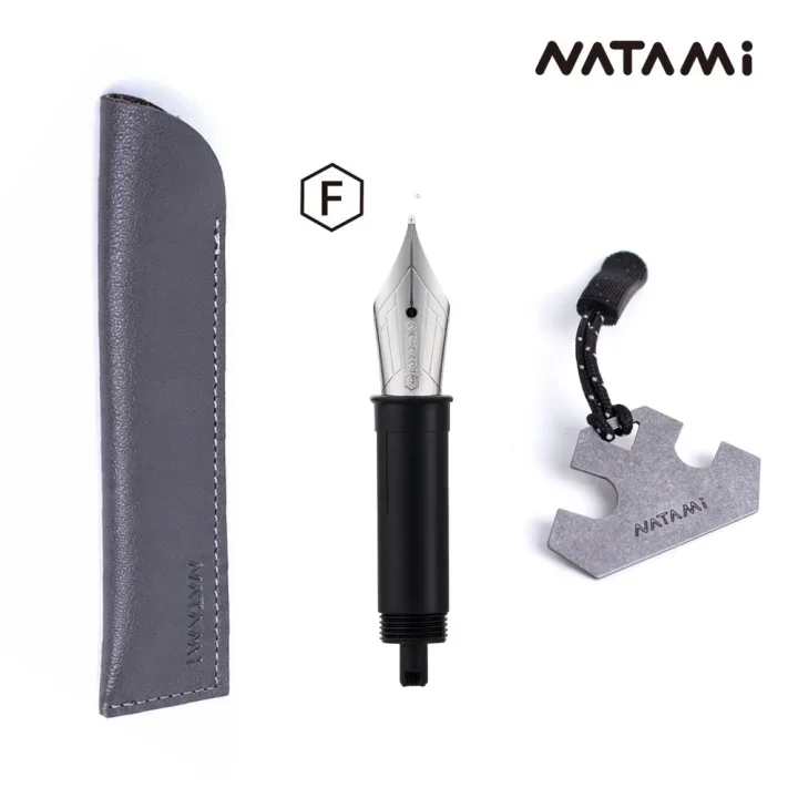 Accesorios para plumas estilográficas Nadomi, punta M/F, llave para desmontar la pluma de vacío de pistón, estuche pequeño para pluma, material de oficina y escolar