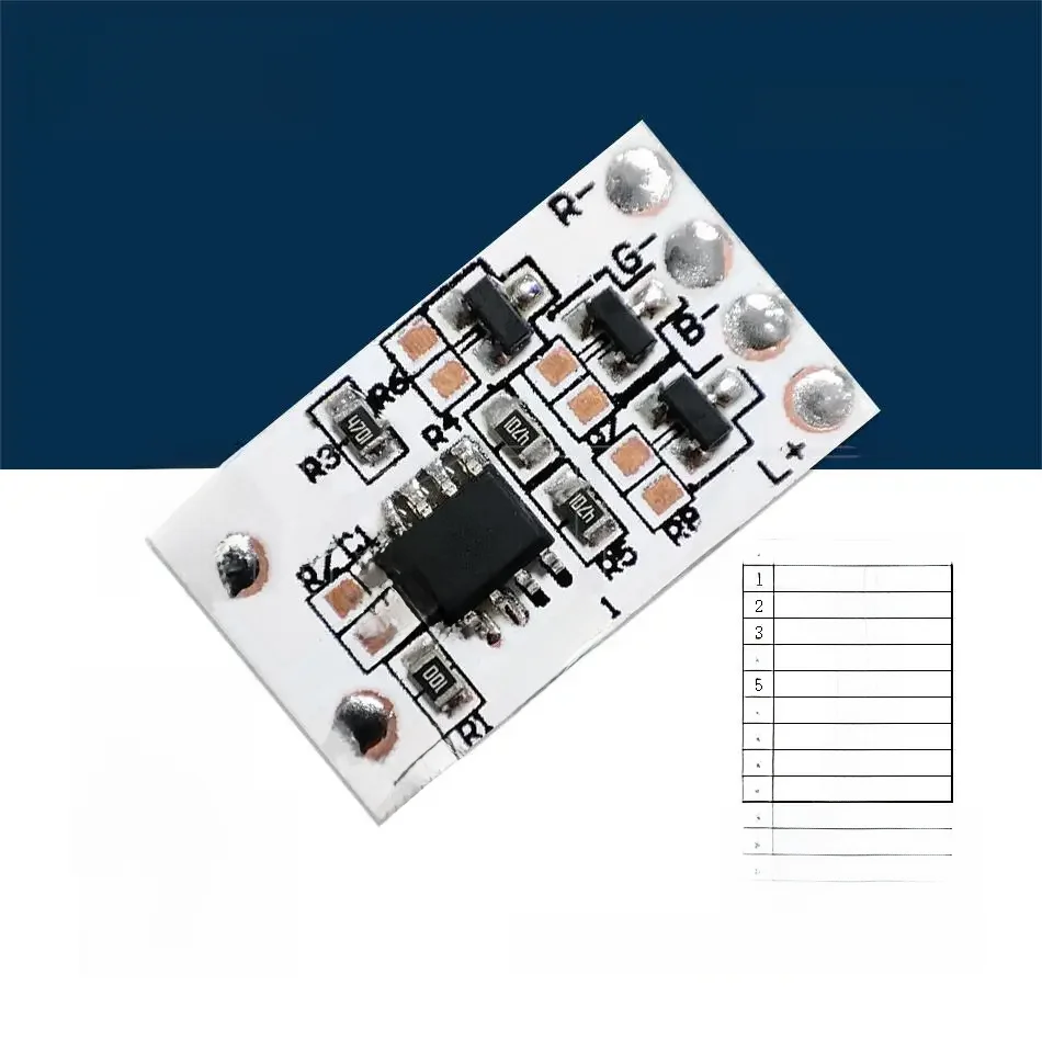 Mini interrupteur LED, panneau de commande de changement de couleur, Anode commune 5V 2A pour bande lumineuse RGB colorée, Module de lampes, commutation de couleur marche/arrêt