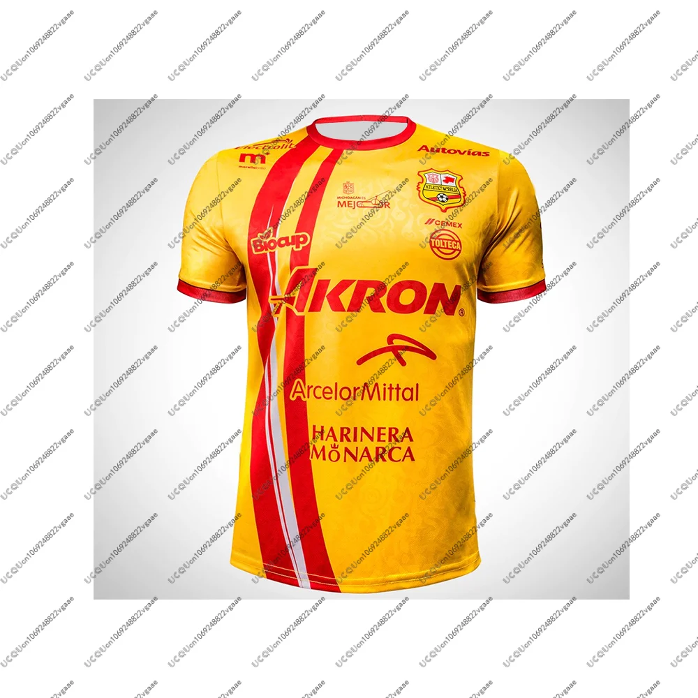 2025-26 Homens Crianças Meninos Masculino Top Adulto Casa Terceiro Futebol A-Atlético M-Morelia Sports Away Camisa de futebol respirável de secagem rápida