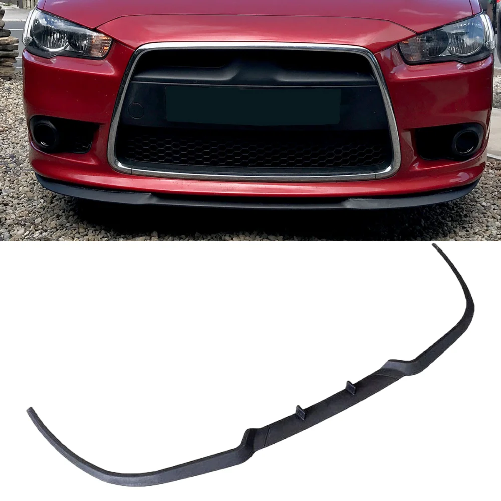 Front Bumper Lip For Mitsubishi Lancer EVO CUPRA R Car Accessories Spoiler Flap Universal 3 Pcs Body Kit Exterior Parts Tuning