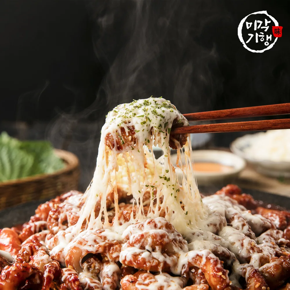 المطعم الشهير جانج جيوم أوك الأخطبوط المقلي المتحرك 300 جرام × 10 عبوات