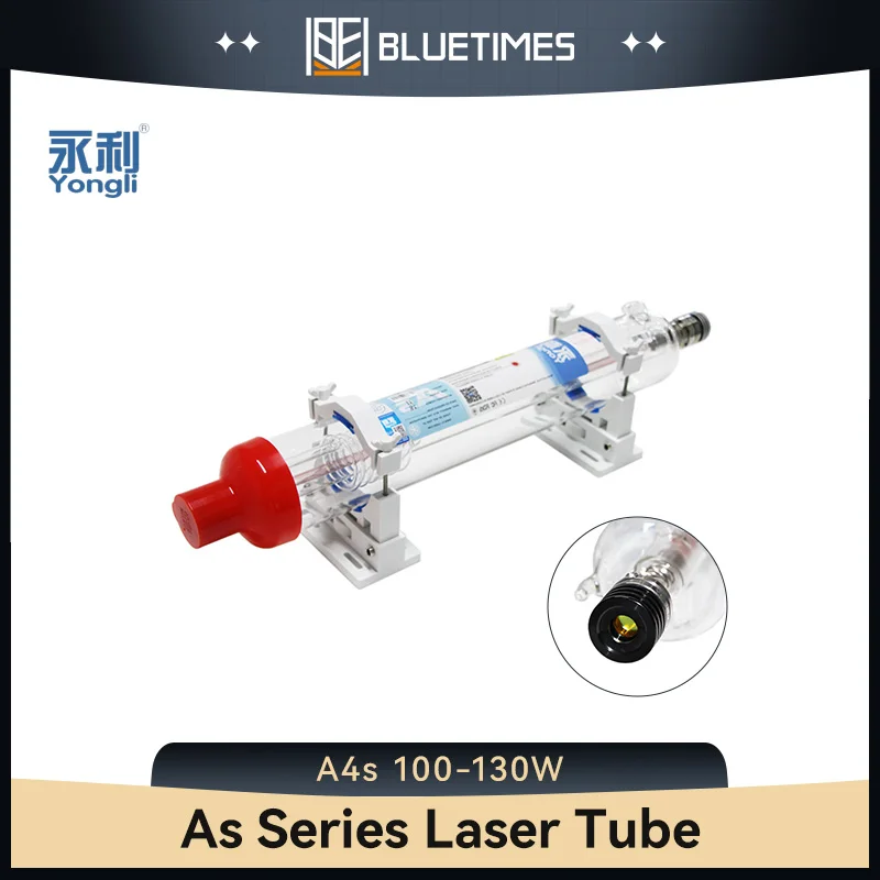 Bluetimes Yongli A4s 100-130W CO2 Laser Tube Dia. 80mm for CO2 Laser Engraving Cutting Machine A4s