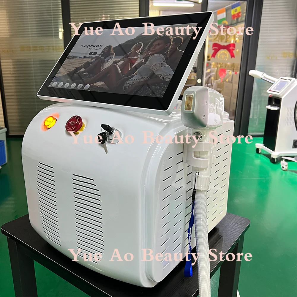 808 diode hair removal machine 3 wavelengths RF professional approval Ce Eos-Ice 755nm 808nm 1064nm hair removal