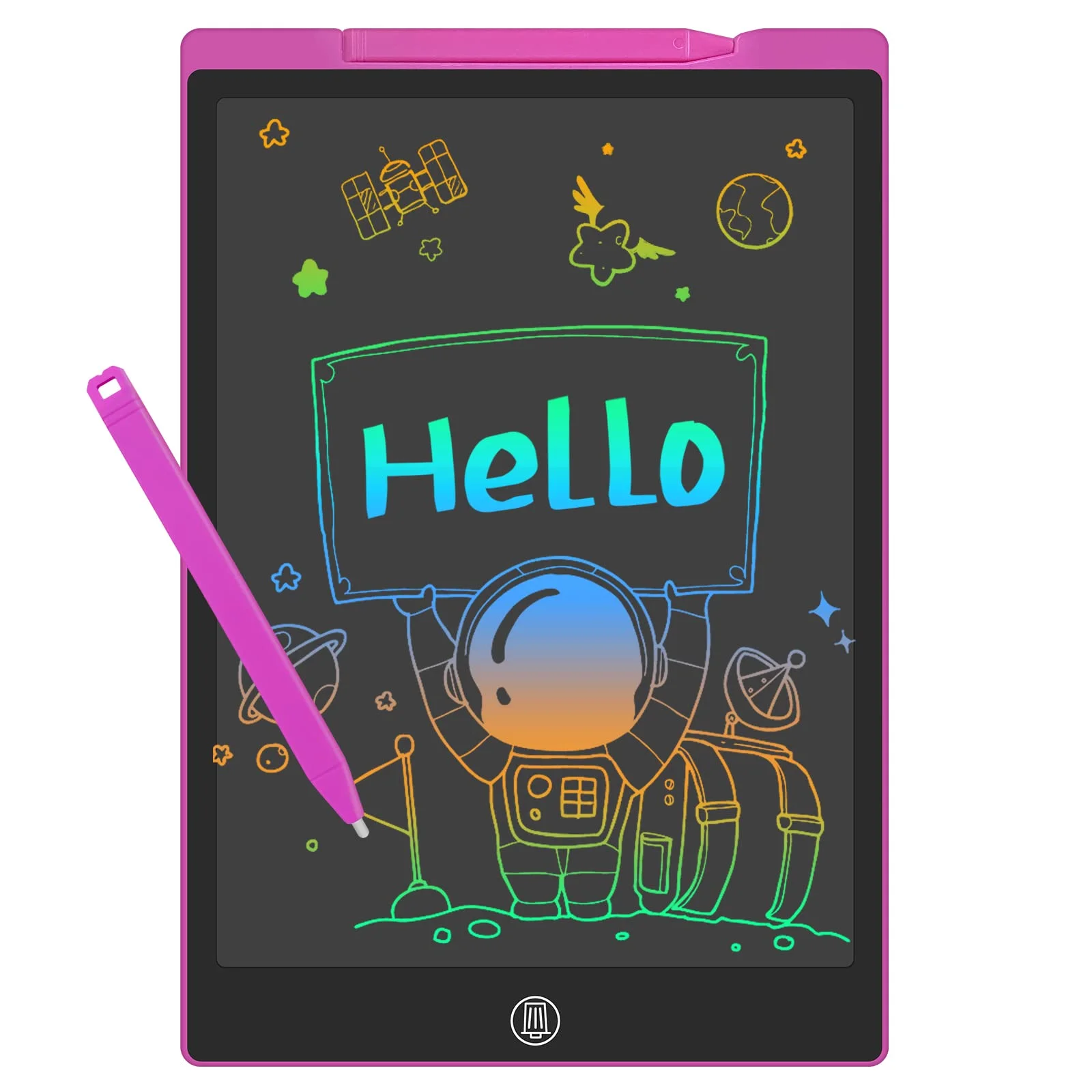 Tablette d'écriture LCD pour enfants, tableau de dessin coloré, 12 pouces, jouets d'apprentissage pour l'école, cadeaux pour enfants