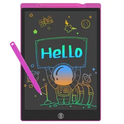 Tableta de escritura LCD para niños, tablero de dibujo colorido, 12 pulgadas, bocetos, pals, juguetes educativos y de aprendizaje para regalos, escuela