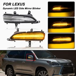 Dynamic Side Mirror Blinker Lights for Lexus GX460 2010-2021 LX570 2013-2021 LED Sequential Turn Signal Lamps Indicator Light