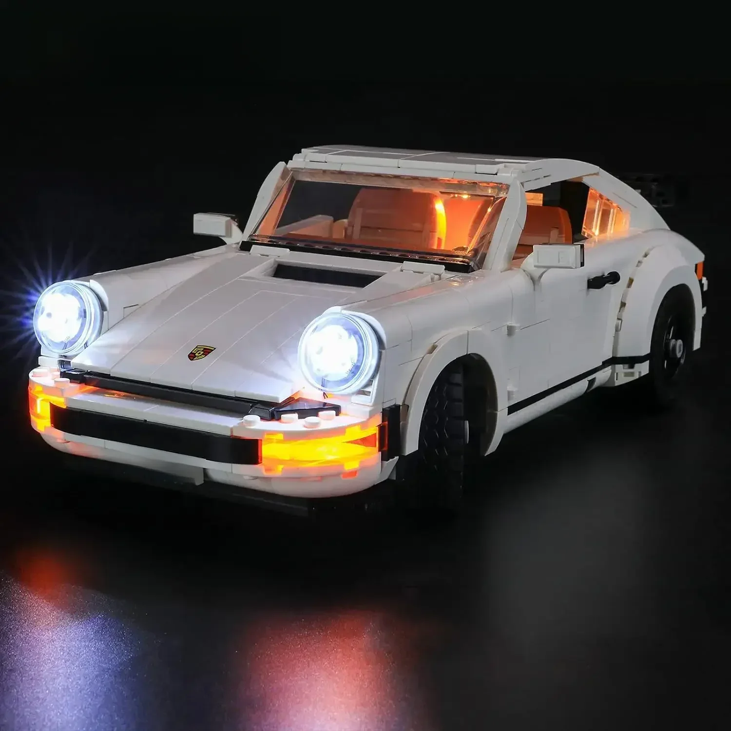Hprosper lumière LED pour 10295 créateur Expert Porsche 911 lampe décorative de voiture avec boîte à piles (blocs de construction Lego non inclus)
