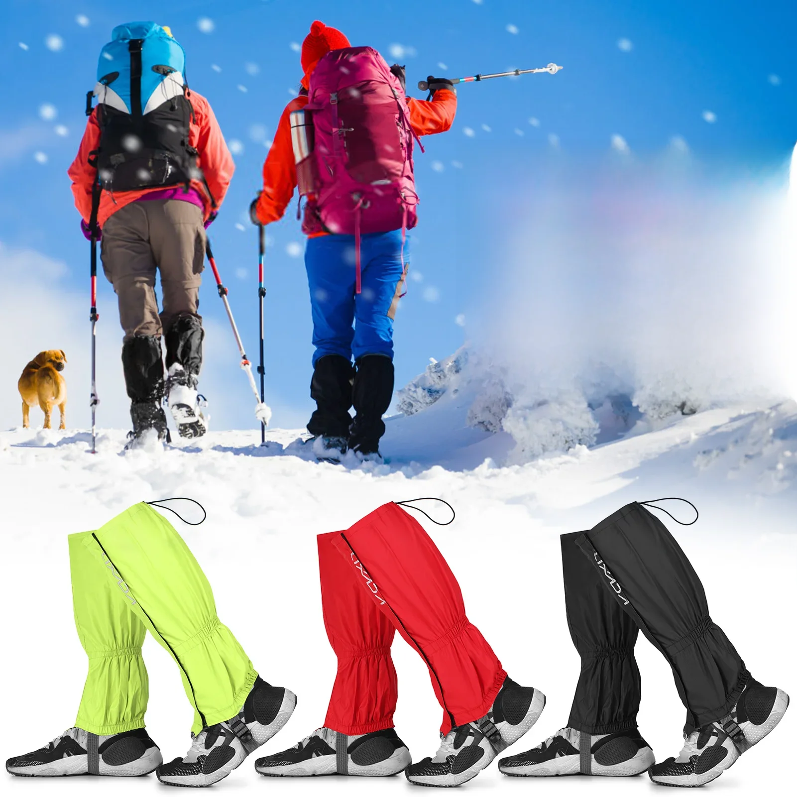 Guêtres de neige imperméables, bottes de randonnée, legging plus chaud, couvre-chaussures de salle, camping en plein air, trekking, escalade, touriste, 1 paire