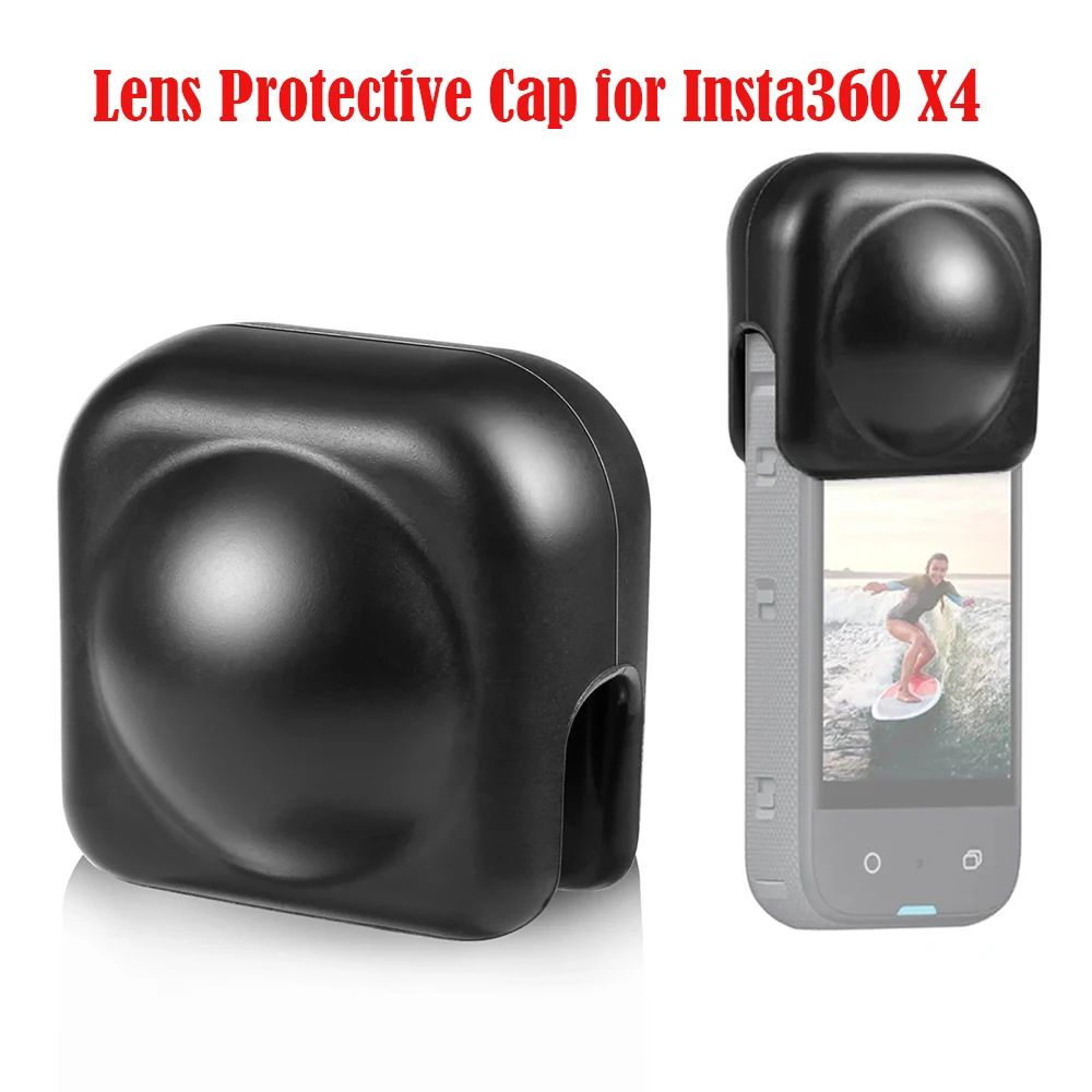 Silicone Lens Cap For Insta360 X4 Panorama Camera Lens Cap Soft Silicone Lens Protective Cover For Insta 360 X4 Camera Accessory