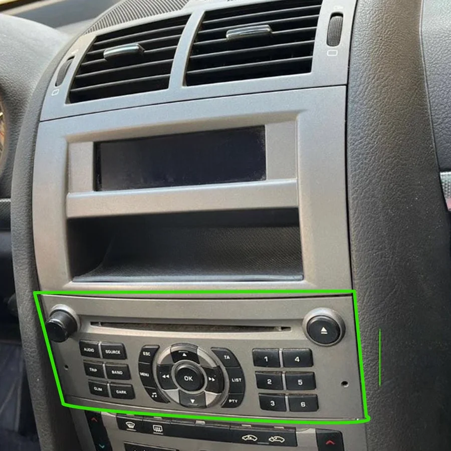 Panel sterowania radiem samochodowym OEM do sterowania ekranem Android dla Peugeot 407 2004 - 2011 Samochodowy odtwarzacz wideo w kolorze czarnym / szarym — zdjęcie 2