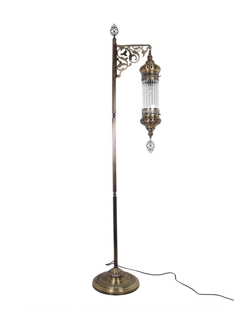 Turkish Floor Lamp Pyrex Glass Transparent Standing Light