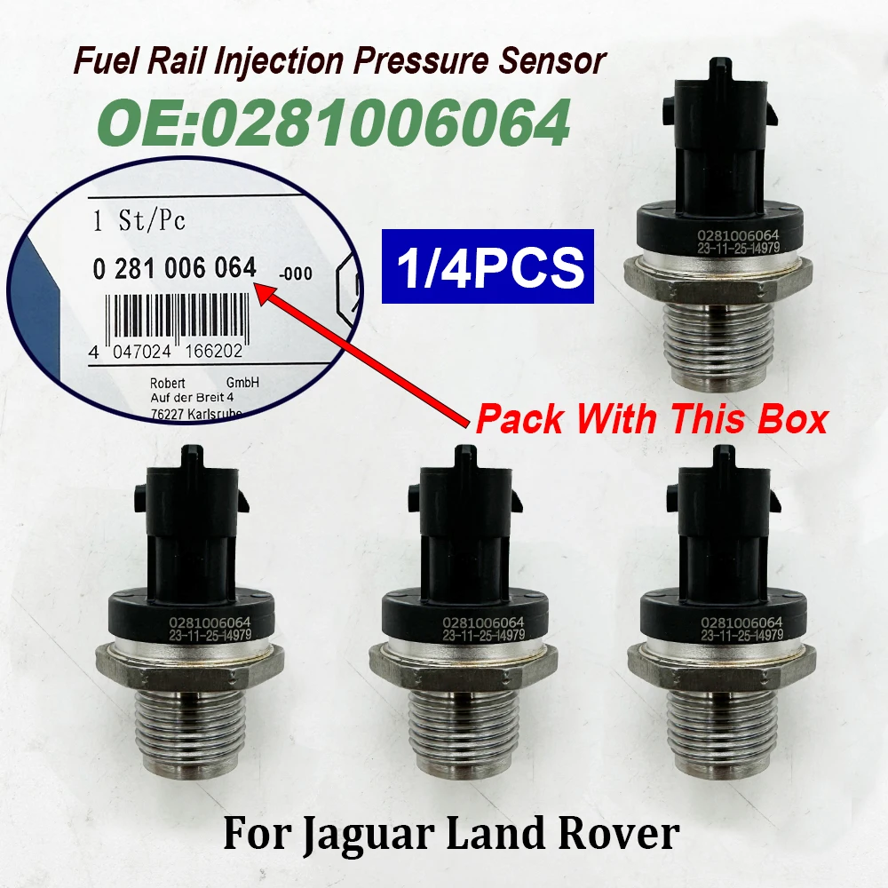 

1/4 шт. 0281006064 0281006017 датчик давления впрыска топливной направляющей LR020692 281006064 для J-aguar Land R-over