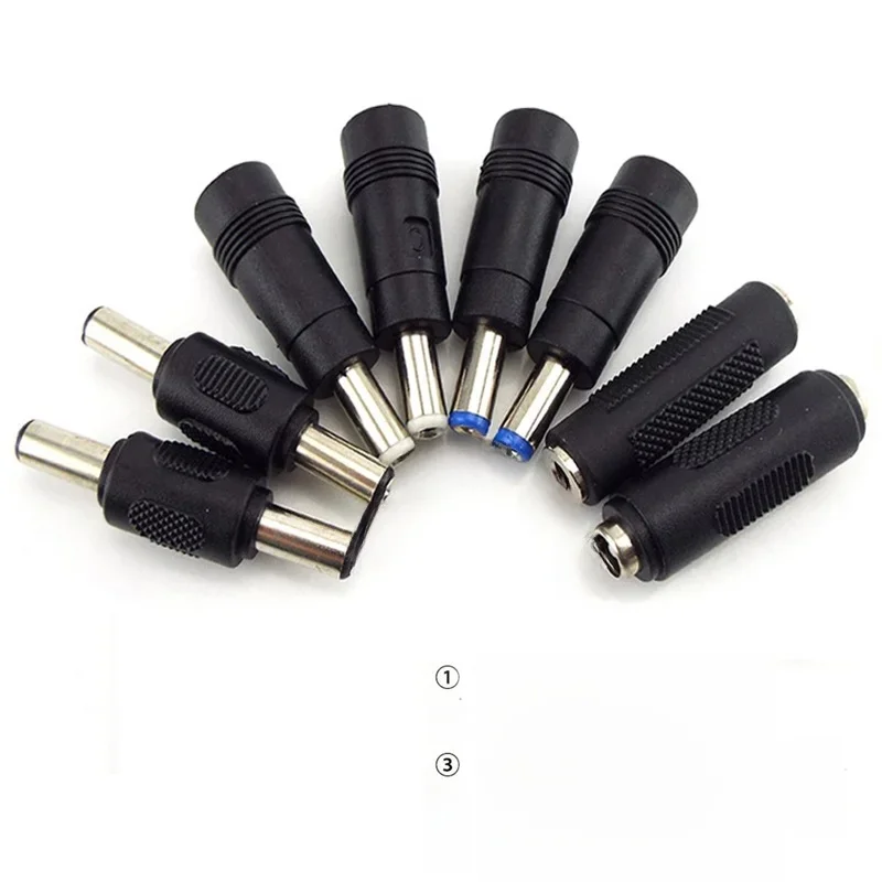 5.5X 2.1MM żeński do żeńskiego z męskiego na męskie 5.5x2.5mm 3.5mm 3.5x1.35mm mężczyzna 5521 przejściówka adapter 5525 adapter gniazdo zasilania prądem stałym porady 3.5mm — zdjęcie 2