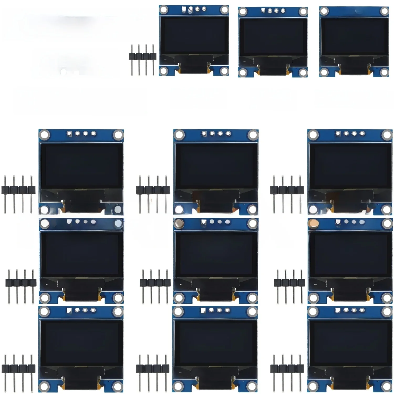 1-10 sztuk/0.96 Cal moduł wyświetlacza OLED SSD1315 biały/niebieski/żółty 128X64 4Pin IIC I2C szeregowy 12864 płyta ekranu LCD — zdjęcie produktu 7