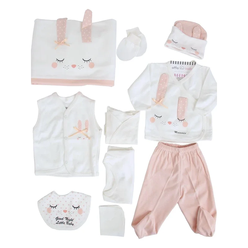 

Miniworld Sleeping Rabbit Salmon Baby Girl 10 Pack Hospital Outlet 100% Cotton