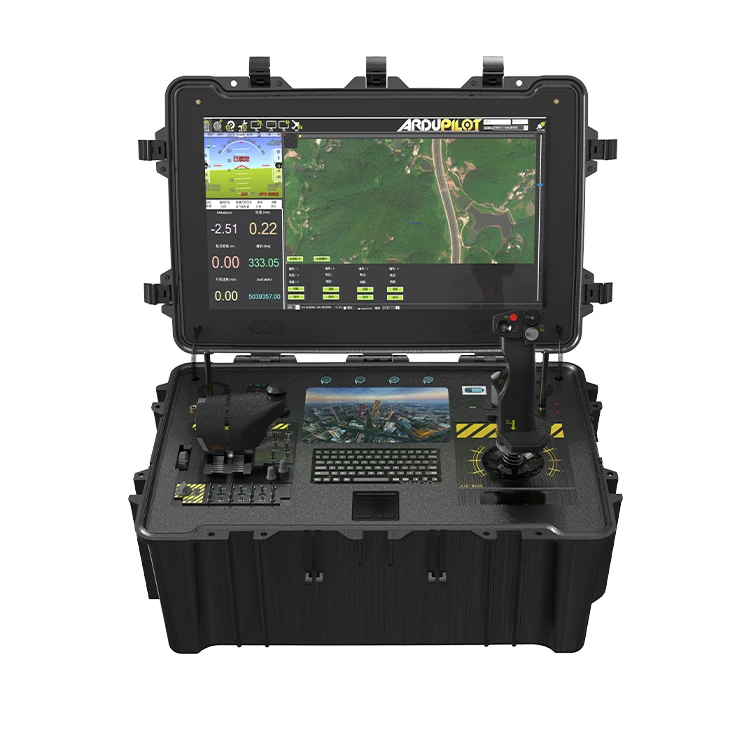 Portátil rc sistema de controle vídeo gcs para zangão uas uav à terra comandante rádio sistema controle remoto vídeo telemetria rc link