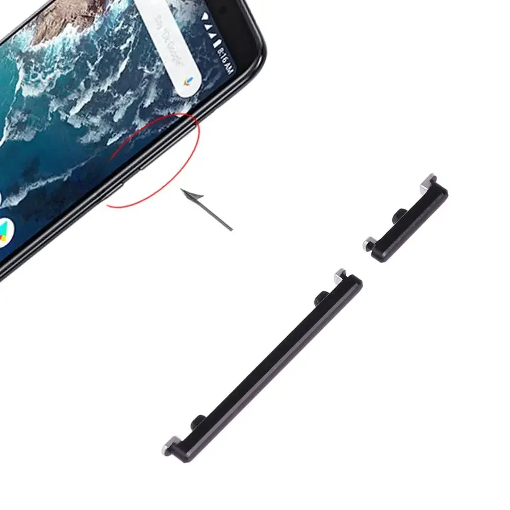 Przycisk zasilania i przycisk regulacji głośności dla Xiaomi Mi 6X / A2 przyciski boczne części zamienne kabel przełącznika kabla — zdjęcie 2