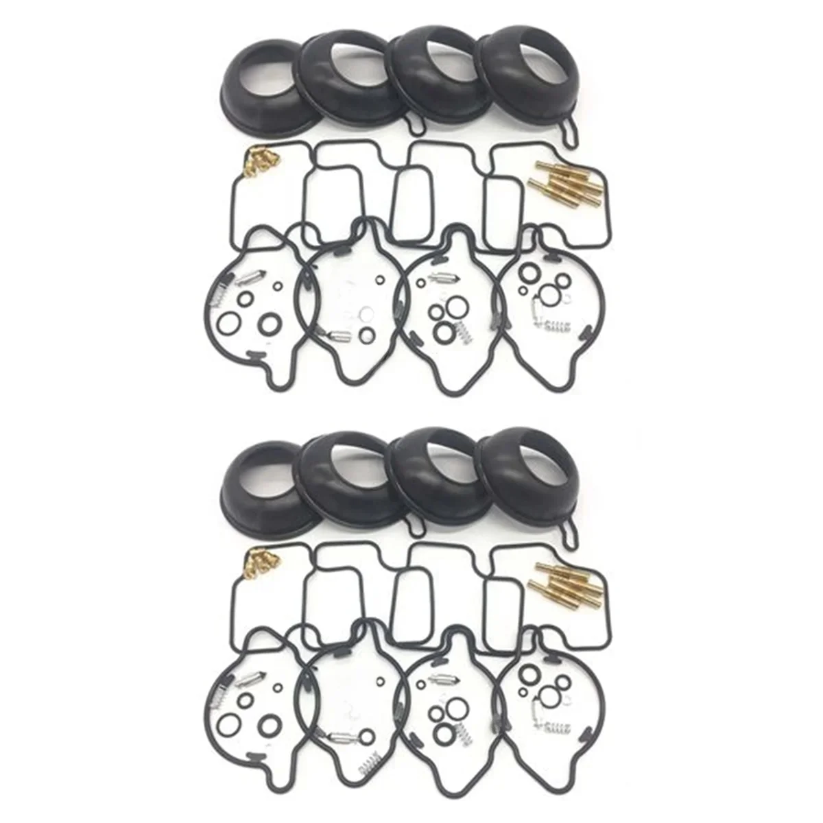 8 Piece Set Carburetor Repair Kit for Honda CBR600 F4 1999-2000 Plunger Diaphragm Part