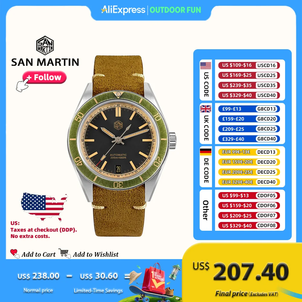 

San Martin 39,5 мм часы для дайвинга винтажные потертые часы NH35 мужские автоматические механические часы водонепроницаемые 200 м Lume SN0116 Reloj