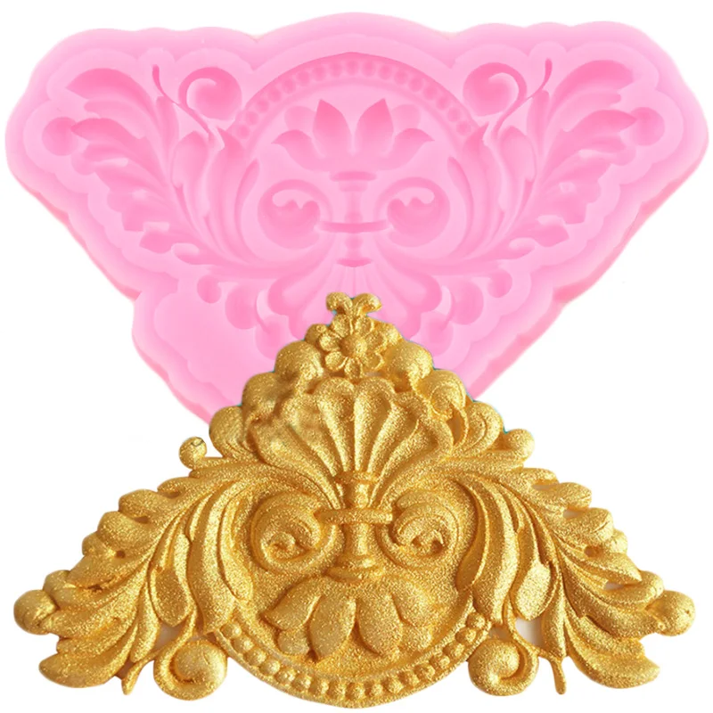 European Baroque Relief Silicone Mold Cake Decorating Tools Cake Border Baking Chocolate Fondant Mould Candy Clay Resin Molds images - 6