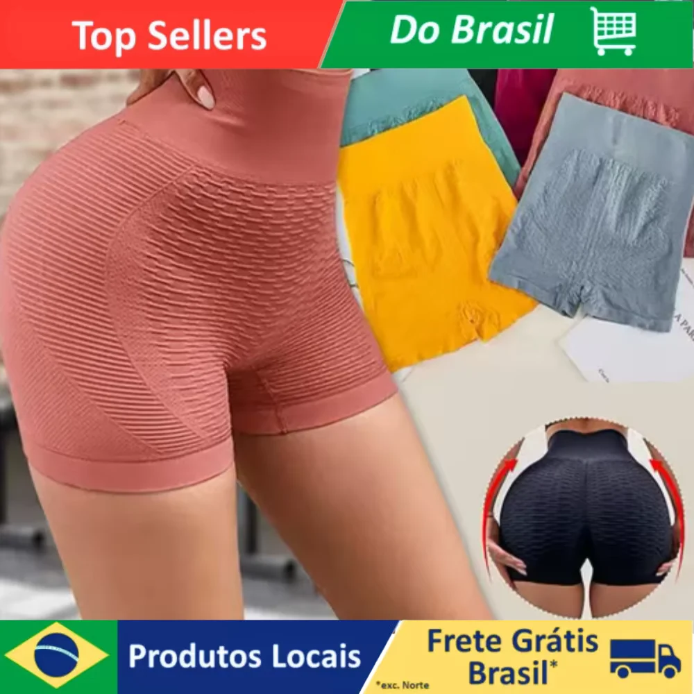 Calcinha Modeladora Feminina de Cintura Alta, Redutora de Barriga e Abdômen, em Tecido Fitness