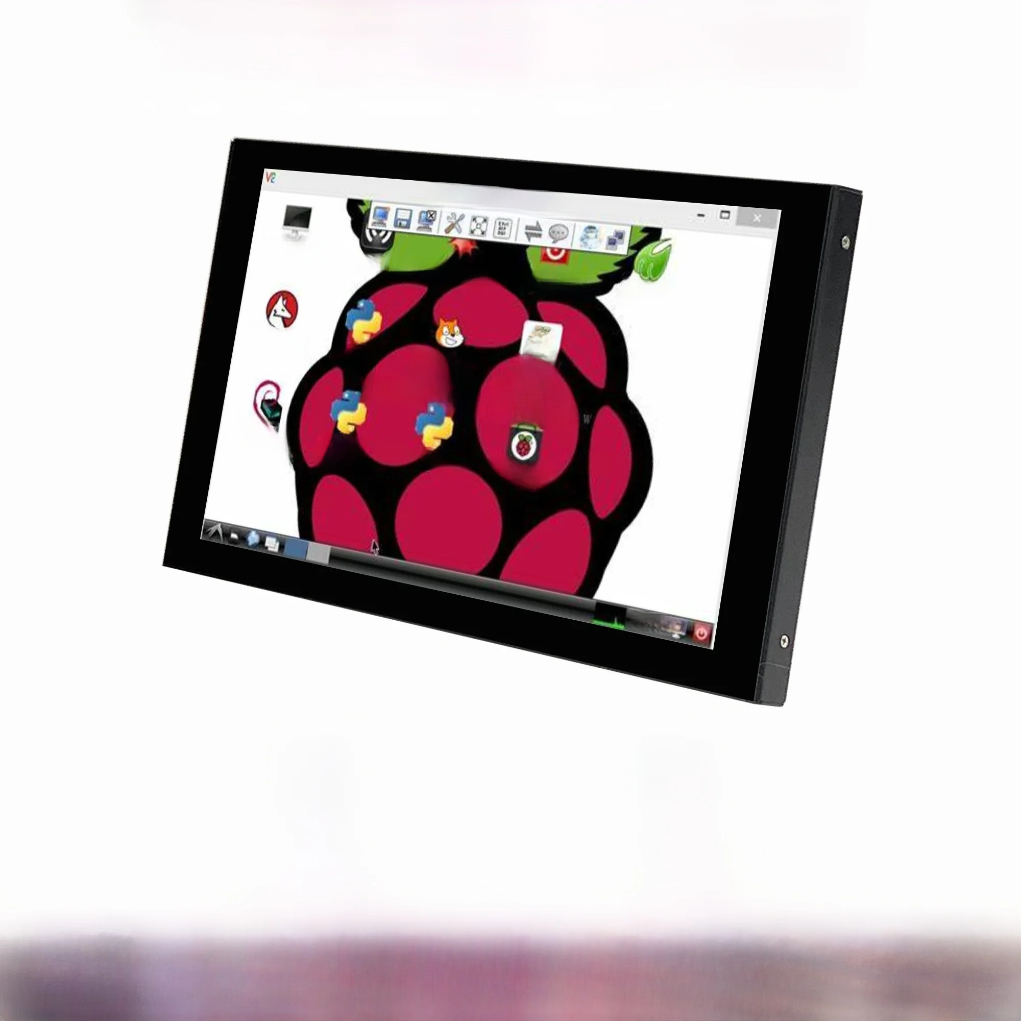 Raspberry Pi 7 inch NONTouch-scherm IPS 1024x600 HD LCD HDMI-display voor RPI 4B 3B+ 3B PC Secundaire scherm draagbare monitor - afbeelding 2