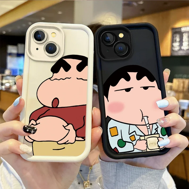 C-Crayon S-Shinchan Cartoon Handy hülle für iPhone 15 14 13 12 11 Pro Max 15 14 8 7 6 plus x xs max