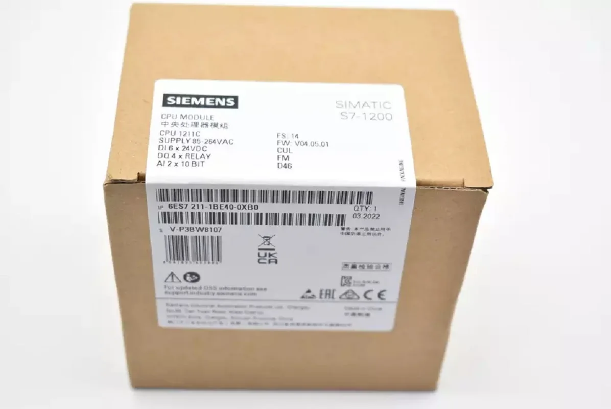 Brand New Siemens 6ES7211-1BE40-0XB0 6ES72111BE400XB0 SIMATIC S7-1200 CPU