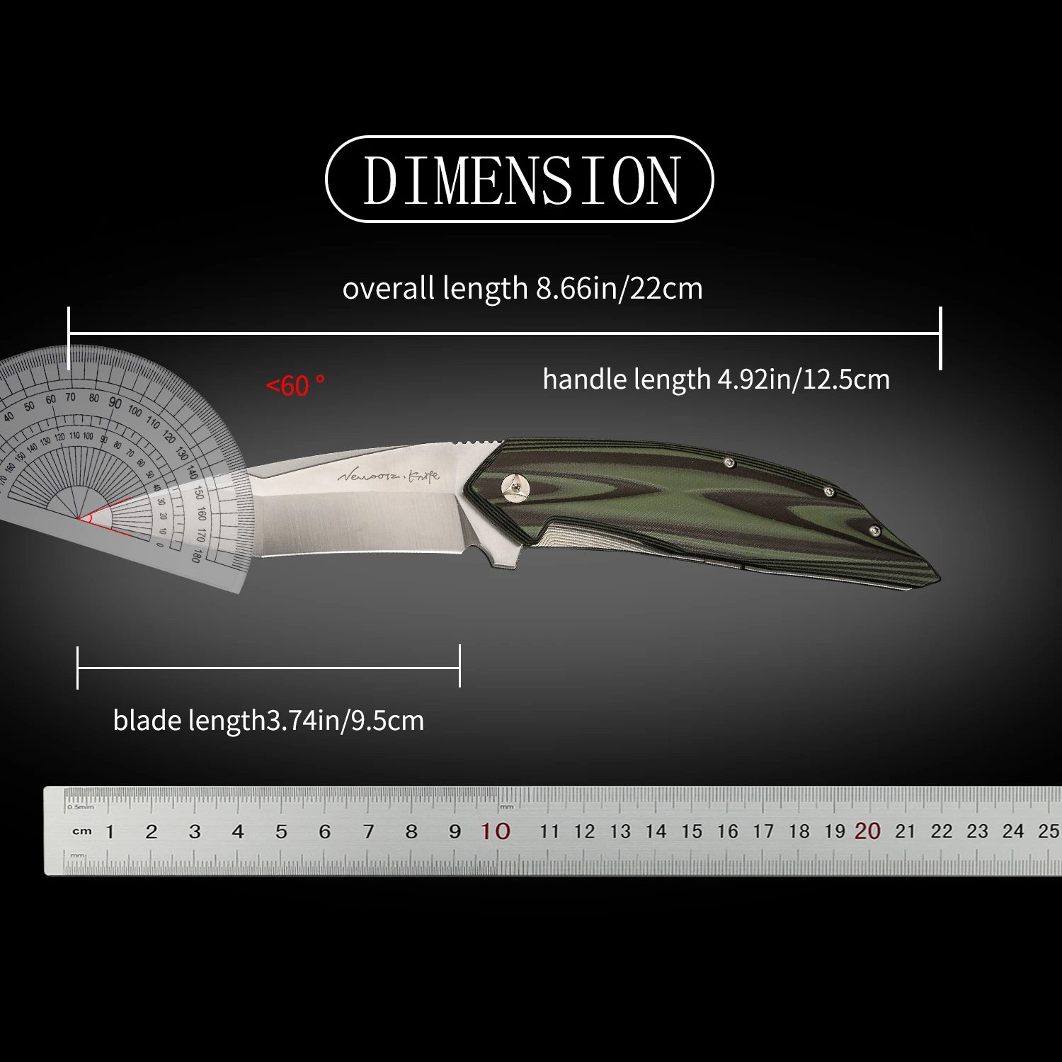 Portable DC53 Steel Fixed Knif - Zd Outdoor Camping review and price