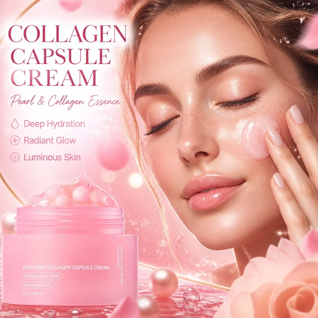

Collagen Capsule Face Cream Nicotinamide Facial Moisturizing Light Cream Anti Wrinkle Moisturizing Radiance Increase Elasticity