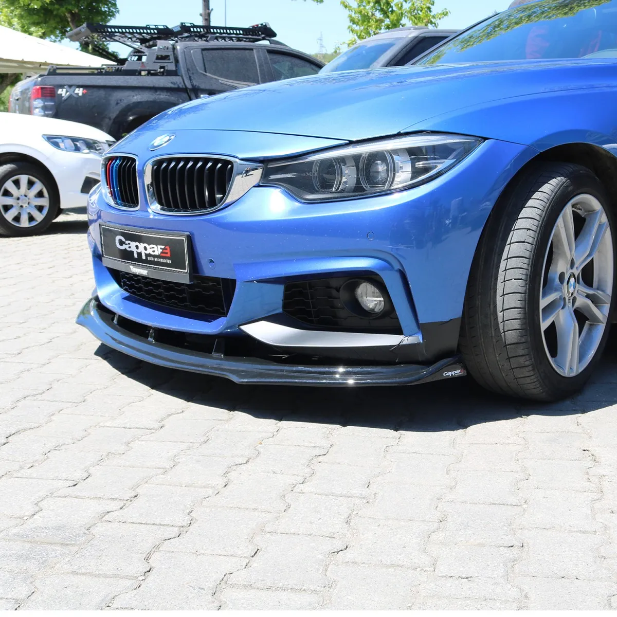 Front Bumper Lip Attachment For Bmw 4 Series 4.20 Between 2014-2020 - Rocker City Hot Side Skirts Mirror Spoiler Wings