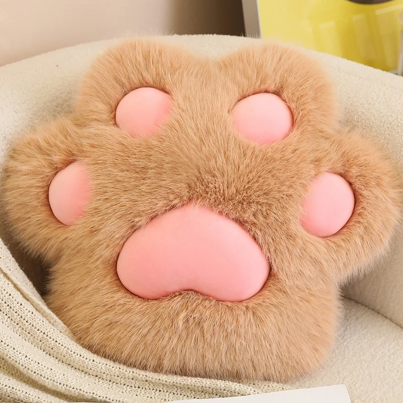 45CM Soft cat Plush Paw Cushion–Cute, Cozy, and Comfy Animal Shaped Seat Cushion for Kids and Adults, Ideal for Chairs and Sofa