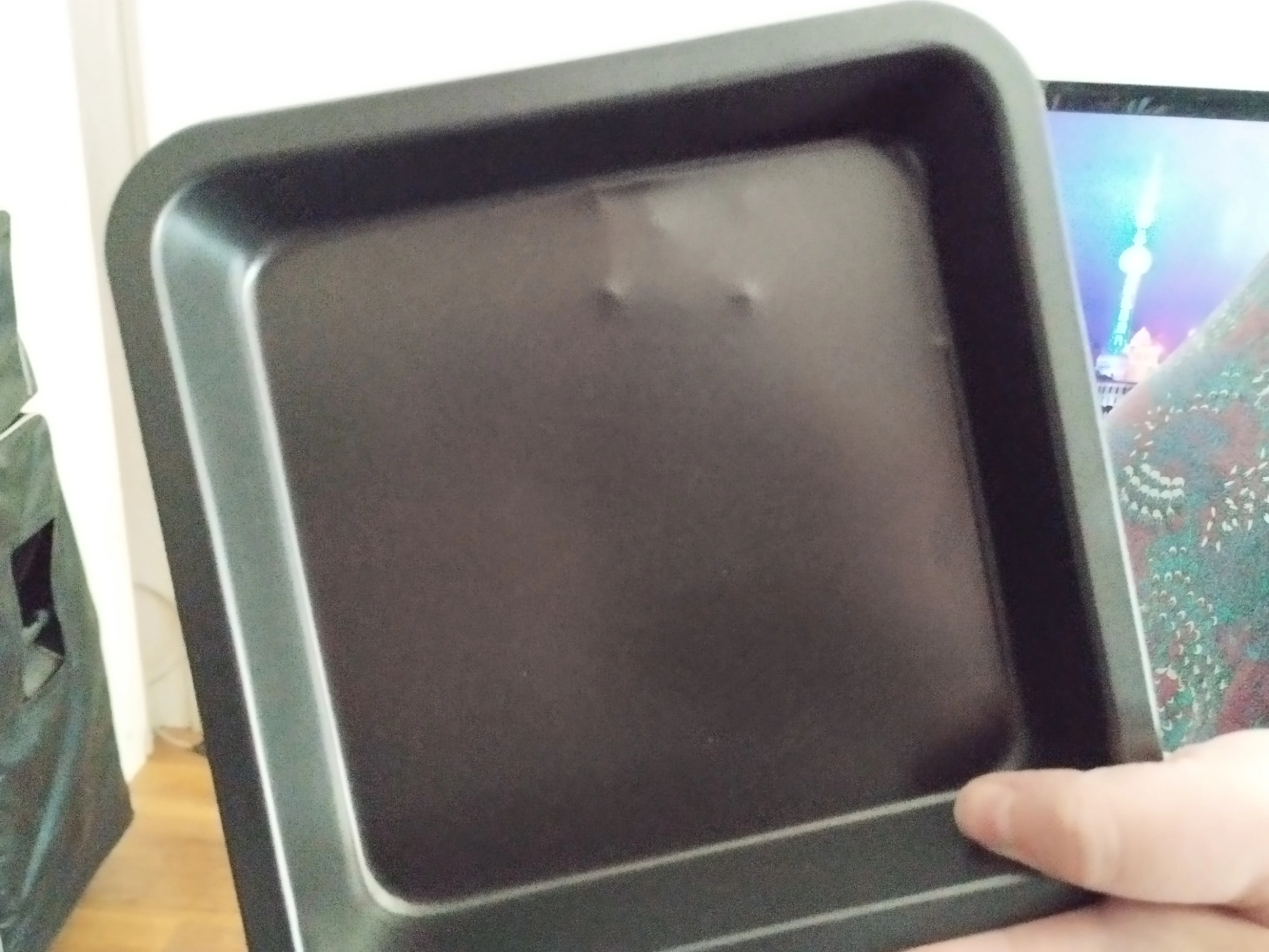 1Pc Carbon Steel Square Cake Baking Tray 6/8 Inch Non-Stick Toast Plate Pizza Cake Mold Baking Pan Bread Oven Bakeware photo review