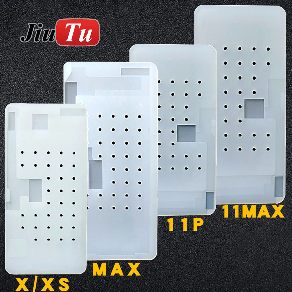 

Glue Cleaning Silicone Suction Rubber Mat For Apple iPhone 13 Pro Max X XS Unbent Flex Cable OCA Remove LCD Repair