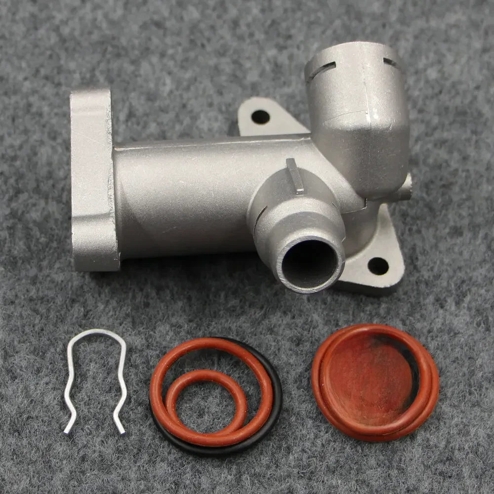 Pasuje do Passata B5 1.8 1.8T Złącze rury wodnej głowicy cylindrów silnika Trójnik i złącze czterokierunkowe aluminium 058 121 133 058121133 — zdjęcie 2