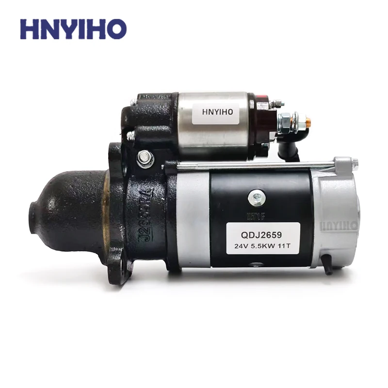 HNYIHO 24V 5.5KW 11T Starter Motor QDJ2659 1241103000006 for Tianli QC4110 Engine - Image 2