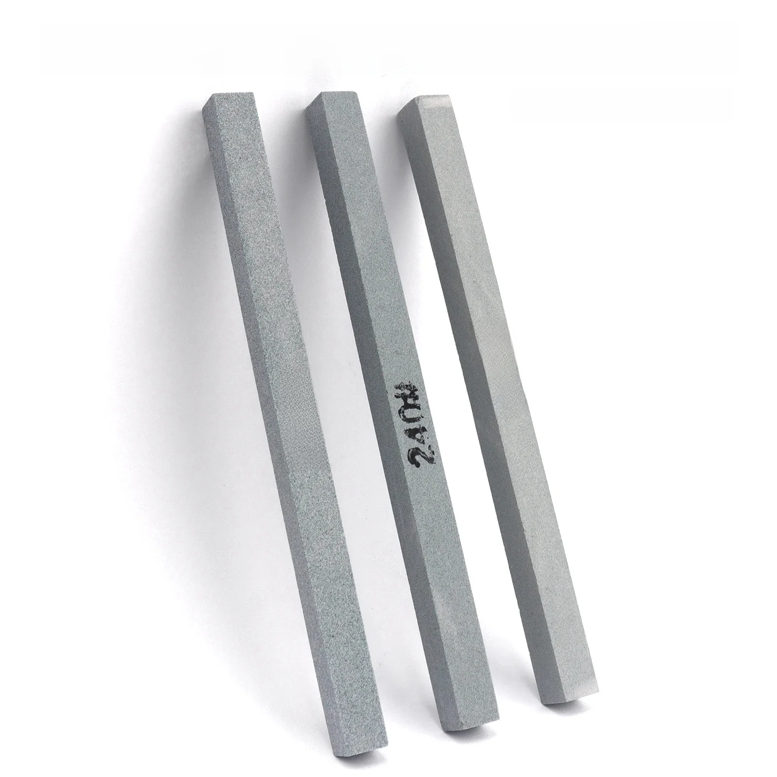 3 szt. 150x10x10mm kamień olejowy zielony węglika krzemu piasek bar kamień farba metalowa ostrzałka do noży zestaw kamienia szlifierskiego 120# 240# 320# Grit — zdjęcie 2