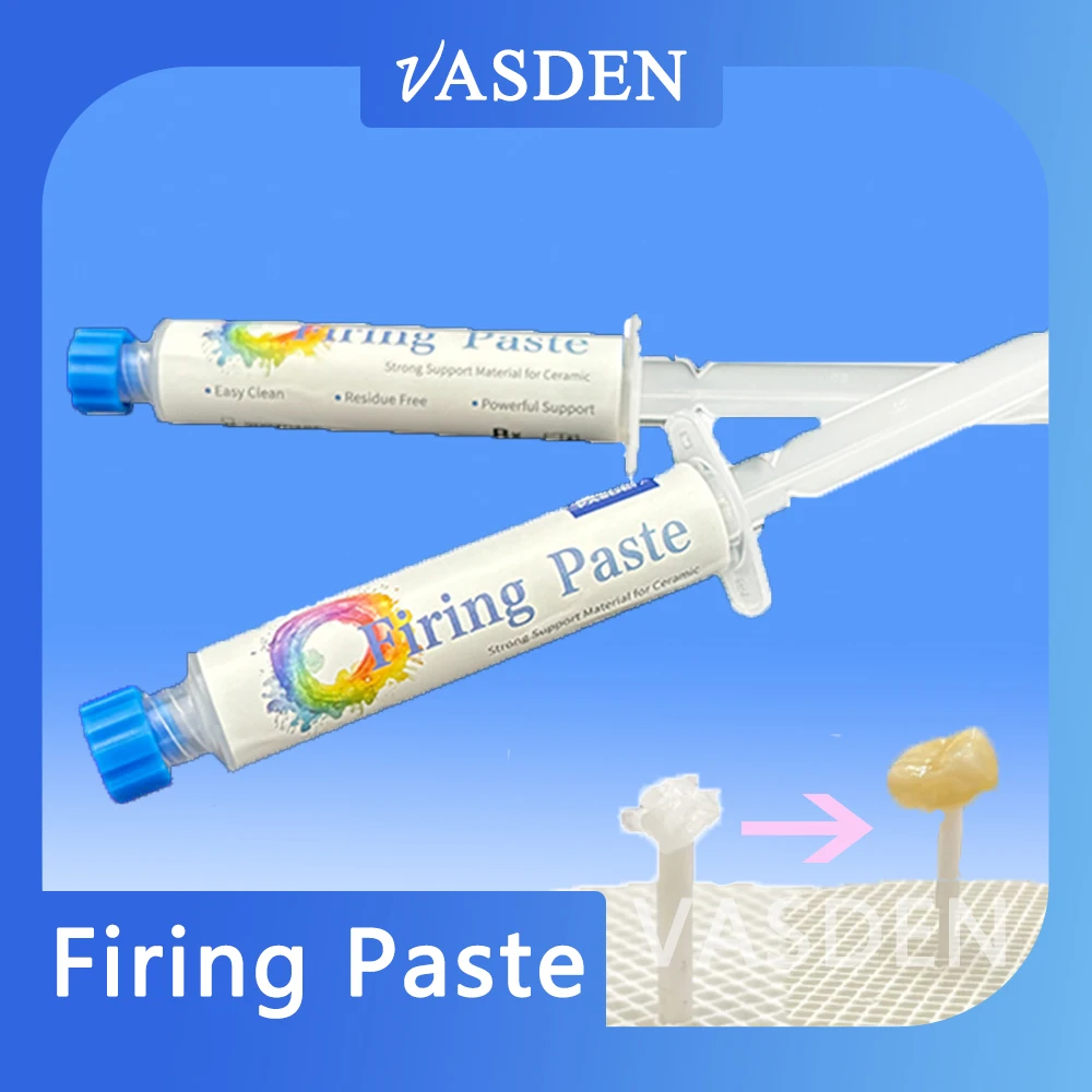 Vasden 치과 발사 페이스트 12ml 치과 실험실 재료 치과 도자기 지르코니아 크라운 용 소결 페이스트