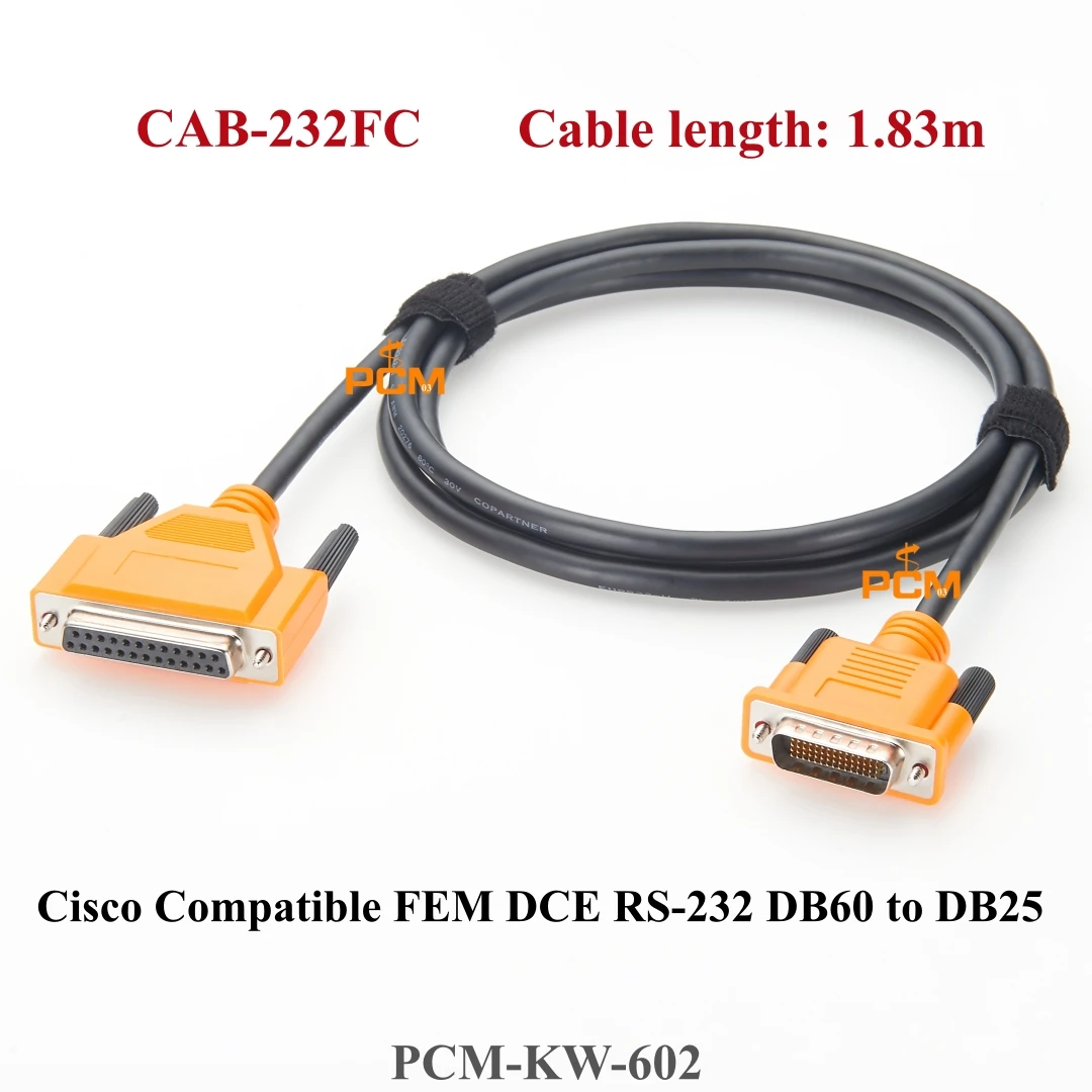 Cisco Compatible CAB-232FC Female DCE RS-232 Serial cable DB60 LFH60 Male to DB25 Connector 72-0794-01 for Router Server Card