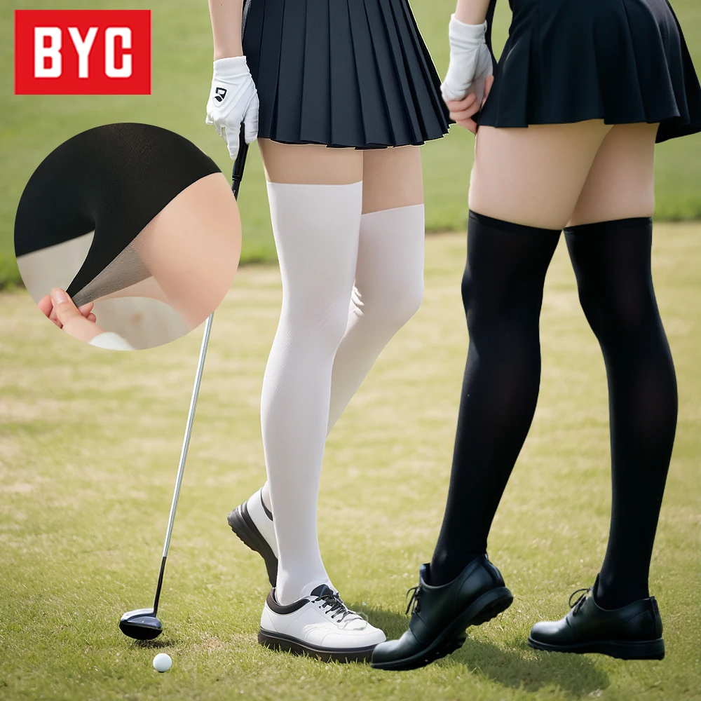 BYC sun-proof non-slip all-loose anti-hip-up golf stocking Nee-up pantyhose