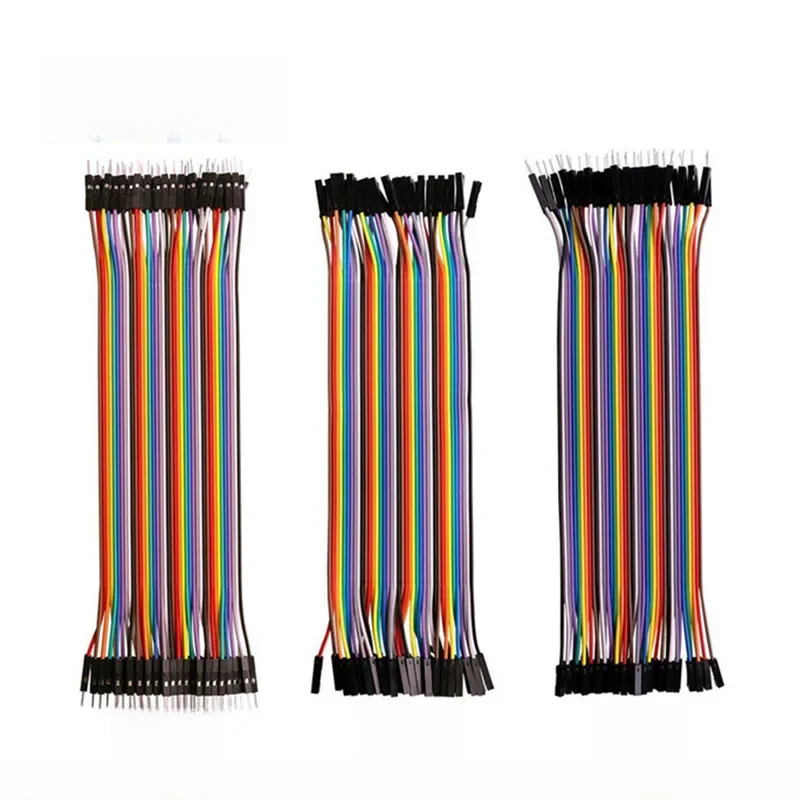 120szt 40PIN 20CM Dupont Line Męski do męskiego + żeński i żeński do żeńskiego przewodu połączeniowego Dupont do Arduino DIY KIT — zdjęcie 2