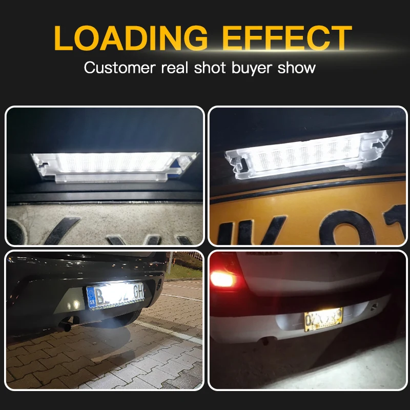 1 unidad de luz LED blanca para matrícula Canbus ​ ​ Para Dacia Logan Sandero II para Renault Symbol Logan 2012-up accesorios de coche