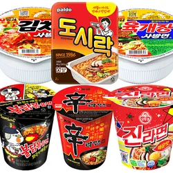 컵라면 6종모음(농심 신라면+육개장 사발면+김치사발면+팔도 도시락+오뚜기 진라면 매운맛+삼양 불닭볶음면)