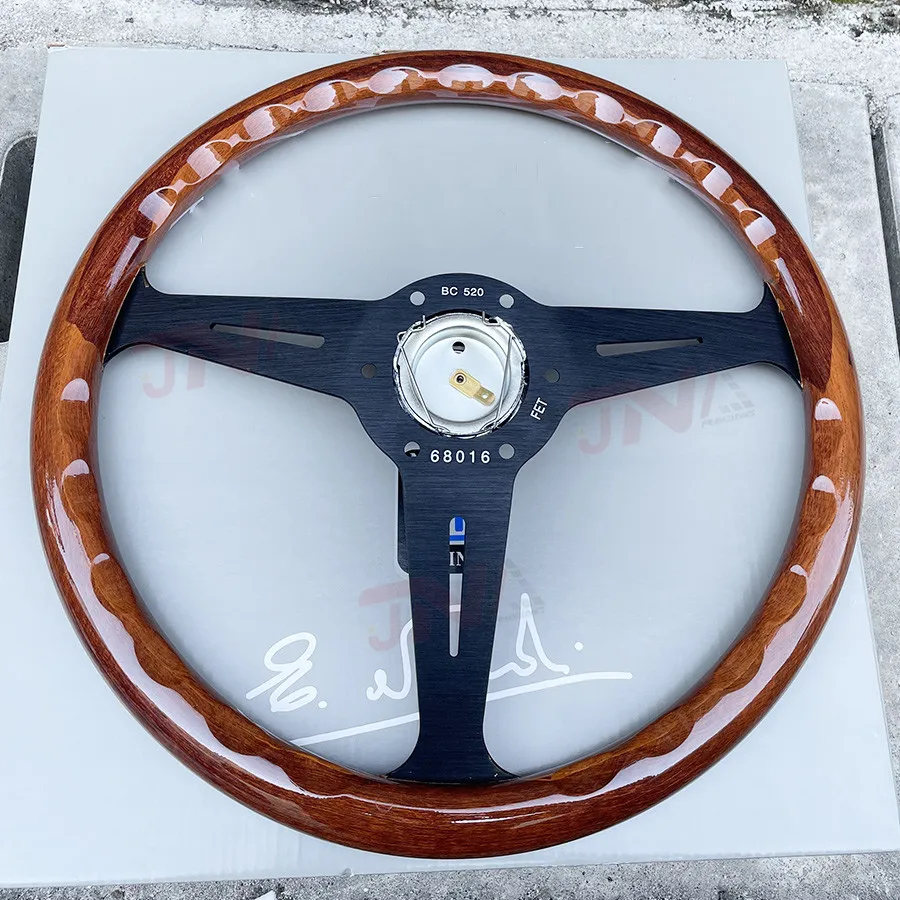 358mm JDM Classic NARDI Wood Film Car Steering Wheel Vintage Sports Car Steering Wheel PC-ST54