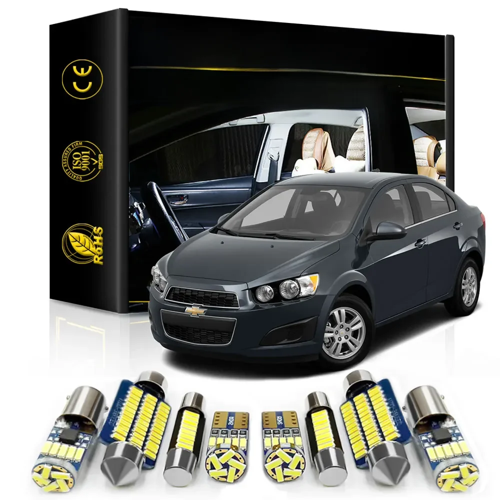 Samochodowe oświetlenie wewnętrzne LED do Chevroleta Chevy Sonic 2012 2013 2014 2015 2016 2017 Akcesoria Lampa tablicy rejestracyjnej bagażnika Canbus — zdjęcie 2