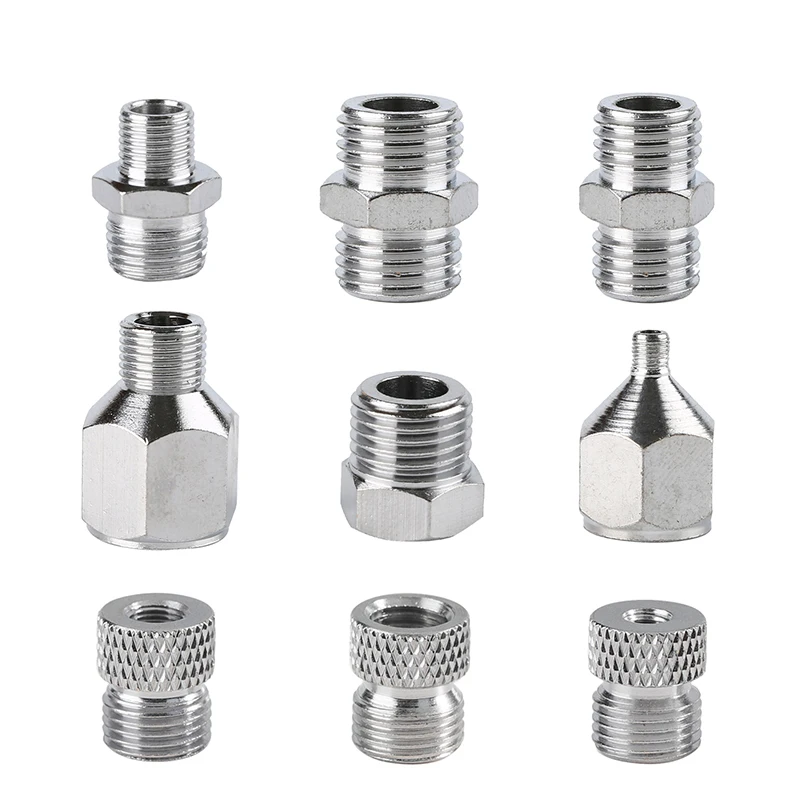 9 PCS Airbrush Adapter Set Airbrushes Quick Release Disconnect Fitting Connector Kits for Air Compressor and Airhose Supplies